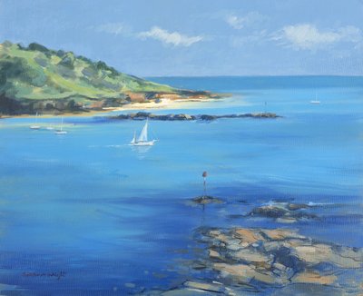 Ausfahrt aus Salcombe, 2000 von Jennifer Wright